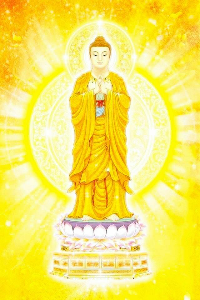 A Mi Đà Phật sắc vàng