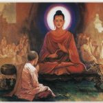 Tôn giả Sàriputta ngồi xuống gần Phật Thế Tôn