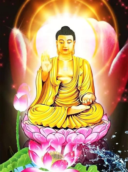 Phật ngồi đài sen