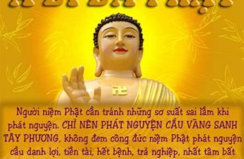 Niệm Phật cầu sanh Tịnh Độ