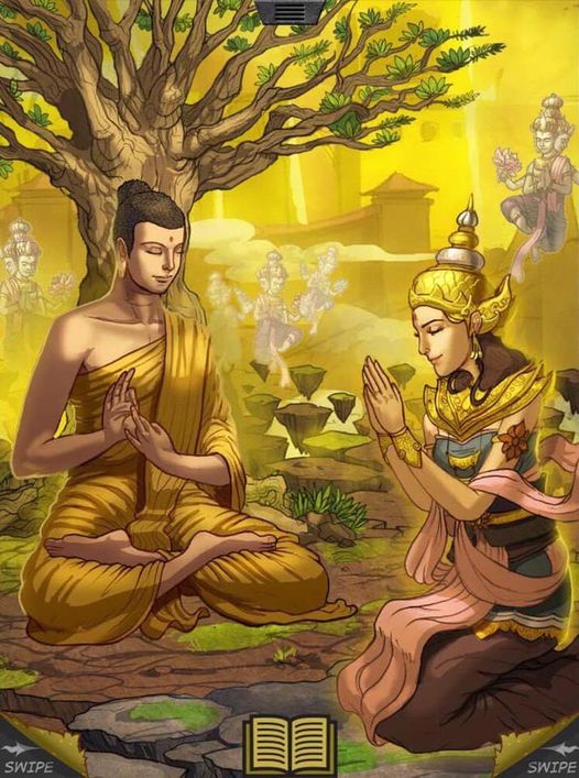 Đức Phật và Hoàng hậu Mallikā (Cận sự nữ xuất sắc) - Thư Viện Hoa Sen