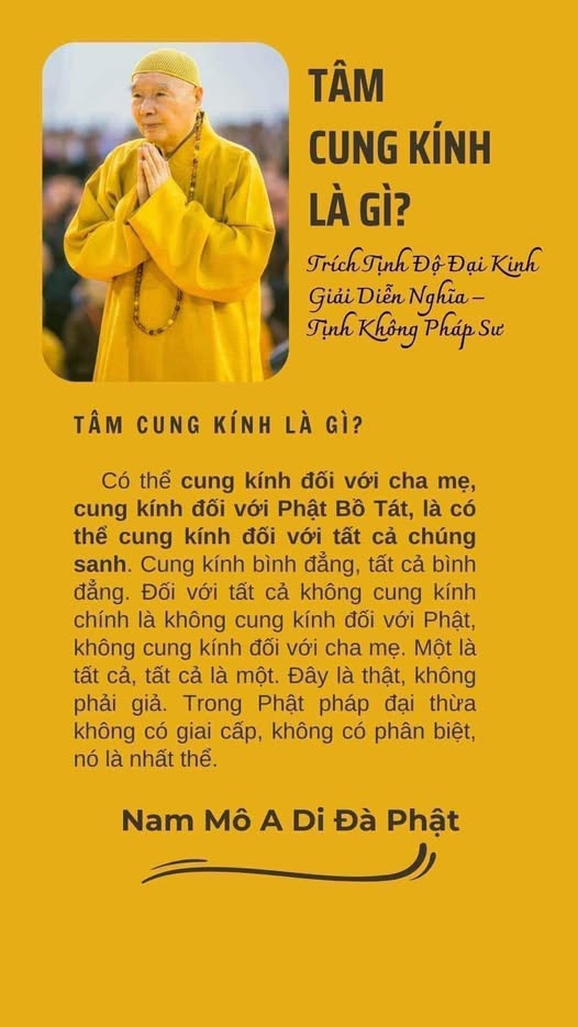 Tâm cung kính là gì