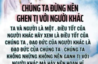 Chúng ta đừng nên ghen tị với người khác - Ân sư Tịnh Không
