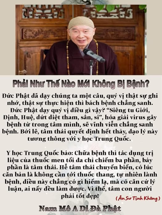 Phải như thế nào mới không bị bệnh - Ân sư Tịnh Không